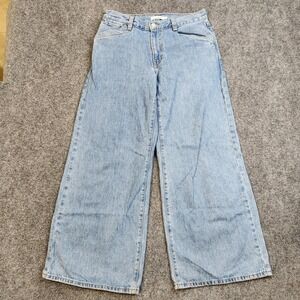 Levis 94 Baggy Wide Leg Jeans Womens 30x31 Light Wash High Rise Relaxed Denim
